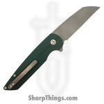 ABW - ABW-M2-G10-GR - Model 2 - Folding Knife - CPM MagnaCut Stonewash Sheepsfoot - G10 - Green - Image 2