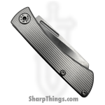 ABW - ABW-SJ-TI-ST - Slip Joint - Folding Knife - CPM MagnaCut Stonewash Cleaver - Straight Pattern Titanium - Natural - Image 2