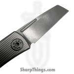 ABW - ABW-SJ-TI-ST - Slip Joint - Folding Knife - CPM MagnaCut Stonewash Cleaver - Straight Pattern Titanium - Natural - Image 3