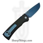 Chaves Knives - CKPTBKSW - Pro-Tech X Chaves Redencion 229 - Automatic Knife - CPM S35VN Stonewash Drop Point - "Key" Milled Aluminum - Black - Image 2