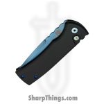 Chaves Knives - CKPTBKSW - Pro-Tech X Chaves Redencion 229 - Automatic Knife - CPM S35VN Stonewash Drop Point - "Key" Milled Aluminum - Black - Image 3