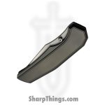 Chaves Knives - CKRLOMEGA - Jake McCoy X Chaves Red Label Omega Street - Folding Knife - M390 Satin Tanto - Titanium - Natural - Image 3