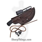 TRM - DLR-TAG-MIC-BKSA - Tagalong - Fixed Blade Knife - CPM MagnaCut Stonewash Clip Point - Micarta - Black Sand - Image 4