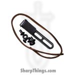 TRM - DLR-TAG-MIC-BLP - Tagalong - Fixed Blade Knife - CPM MagnaCut Stonewash Clip Point - Micarta - Burlap - Image 5