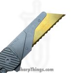 Exceed Designs - ED-TiRANTsculpt - TiRant Ultra Utility Knife w/ HotSwap Blade Replacements - Assisted Open Knife - D2 Stonewash Razor - 6AL 4V Grade 5 Titanium - Natural - Image 10