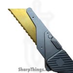 Exceed Designs - ED-TiRANTsculpt - TiRant Ultra Utility Knife w/ HotSwap Blade Replacements - Assisted Open Knife - D2 Stonewash Razor - 6AL 4V Grade 5 Titanium - Natural - Image 11