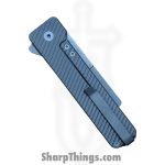 Exceed Designs - ED-TiRANTsculpt - TiRant Ultra Utility Knife w/ HotSwap Blade Replacements - Assisted Open Knife - D2 Stonewash Razor - 6AL 4V Grade 5 Titanium - Natural - Image 12