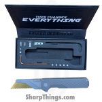 Exceed Designs - ED-TiRANTsculpt - TiRant Ultra Utility Knife w/ HotSwap Blade Replacements - Assisted Open Knife - D2 Stonewash Razor - 6AL 4V Grade 5 Titanium - Natural - Image 15
