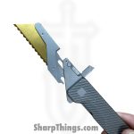 Exceed Designs - ED-TiRANTsculpt - TiRant Ultra Utility Knife w/ HotSwap Blade Replacements - Assisted Open Knife - D2 Stonewash Razor - 6AL 4V Grade 5 Titanium - Natural - Image 5