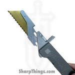 Exceed Designs - ED-TiRANTsculpt - TiRant Ultra Utility Knife w/ HotSwap Blade Replacements - Assisted Open Knife - D2 Stonewash Razor - 6AL 4V Grade 5 Titanium - Natural - Image 6