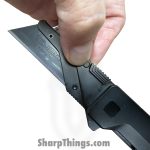 Exceed Designs - ED-TiRANTstd - TiRant Ultra Utility Knife w/ HotSwap Blade Replacements - Assisted Open Knife - D2 Coated Razor - 6AL 4V Grade 5 Titanium - Black - Image 3