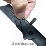 Exceed Designs - ED-TiRANTstd - TiRant Ultra Utility Knife w/ HotSwap Blade Replacements - Assisted Open Knife - D2 Coated Razor - 6AL 4V Grade 5 Titanium - Black - Image 4
