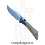Gecko Customz KW - GCDUNEA3 - Dune A3 - Folding Knife - M390 Satin Clip Point - Canvas Micarta - Tan