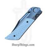 Gecko Customz KW - GCDUNEA7 - Dune A7 - Folding Knife - M390 Coated Clip Point - Twill CF - Silver - Image 5