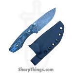 Gecko Customz KW - GCSIKORAElg - Sikorae Fixie LG - Fixed Blade Knife - CPM MagnaCut Coated Clip Point - Fat Carbon - Blue - Image 9