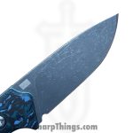 Gecko Customz KW - GCSIKORAEsm - Sikorae Fixie SM - Fixed Blade Knife - CPM MagnaCut Coated Clip Point - Fat Carbon - Blue - Image 4