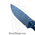 Gecko Customz KW - GCSIKORAEsm - Sikorae Fixie SM - Fixed Blade Knife - CPM MagnaCut Coated Clip Point - Fat Carbon - Blue - Image 5