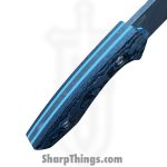 Gecko Customz KW - GCSIKORAEsm - Sikorae Fixie SM - Fixed Blade Knife - CPM MagnaCut Coated Clip Point - Fat Carbon - Blue - Image 7