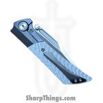 Gecko Customz KW - GCDUNEA8 - Dune A8 - Folding Knife - M390 Satin Clip Point - Twill CF - Silver - Image 4
