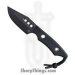 Heretic Knives - H065-6A-BLK/G10 - Kobold - Fixed Blade Knife - CPM MagnaCut Coated Bowie - G10 - Black