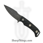 Half Face Blades - HFB6260A - Ishi - Fixed Blade Knife - S45VN Acid Etched Spear Point - G10 - Black