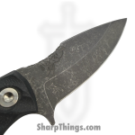 Half Face Blades - HFB6260A - Ishi - Fixed Blade Knife - S45VN Acid Etched Spear Point - G10 - Black - Image 3