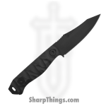 Half Face Blades - HFB6260B - Field Knife Jr - Fixed Blade Knife - S45VN Coated Spear Point - Dunes Carbon - Black - Image 2