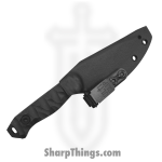 Half Face Blades - HFB6260B - Field Knife Jr - Fixed Blade Knife - S45VN Coated Spear Point - Dunes Carbon - Black - Image 4