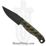 Half Face Blades - HFB6260C - Crow Jr - Fixed Blade Knife - S45VN Coated Drop Point - G10 - Black OD Green