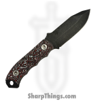 Half Face Blades - HFB6260E - Disaster Cub - Fixed Blade Knife - S45VN Coated Spear Point - Carbon - Snow Fire - Image 2