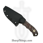 Half Face Blades - HFB6260E - Disaster Cub - Fixed Blade Knife - S45VN Coated Spear Point - Carbon - Snow Fire - Image 4
