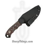 Half Face Blades - HFB6260E - Disaster Cub - Fixed Blade Knife - S45VN Coated Spear Point - Carbon - Snow Fire - Image 5