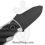 Half Face Blades - HFB6260F - Disaster Jr - Fixed Blade Knife - 3V Coated Drop Point - G10 - Black White - Image 5