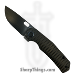 Kunwu - KUNK703LT4D - Tao III Framelock Blk DLC - Folding Knife - Vanax DLC Drop Point - Titanium - Black