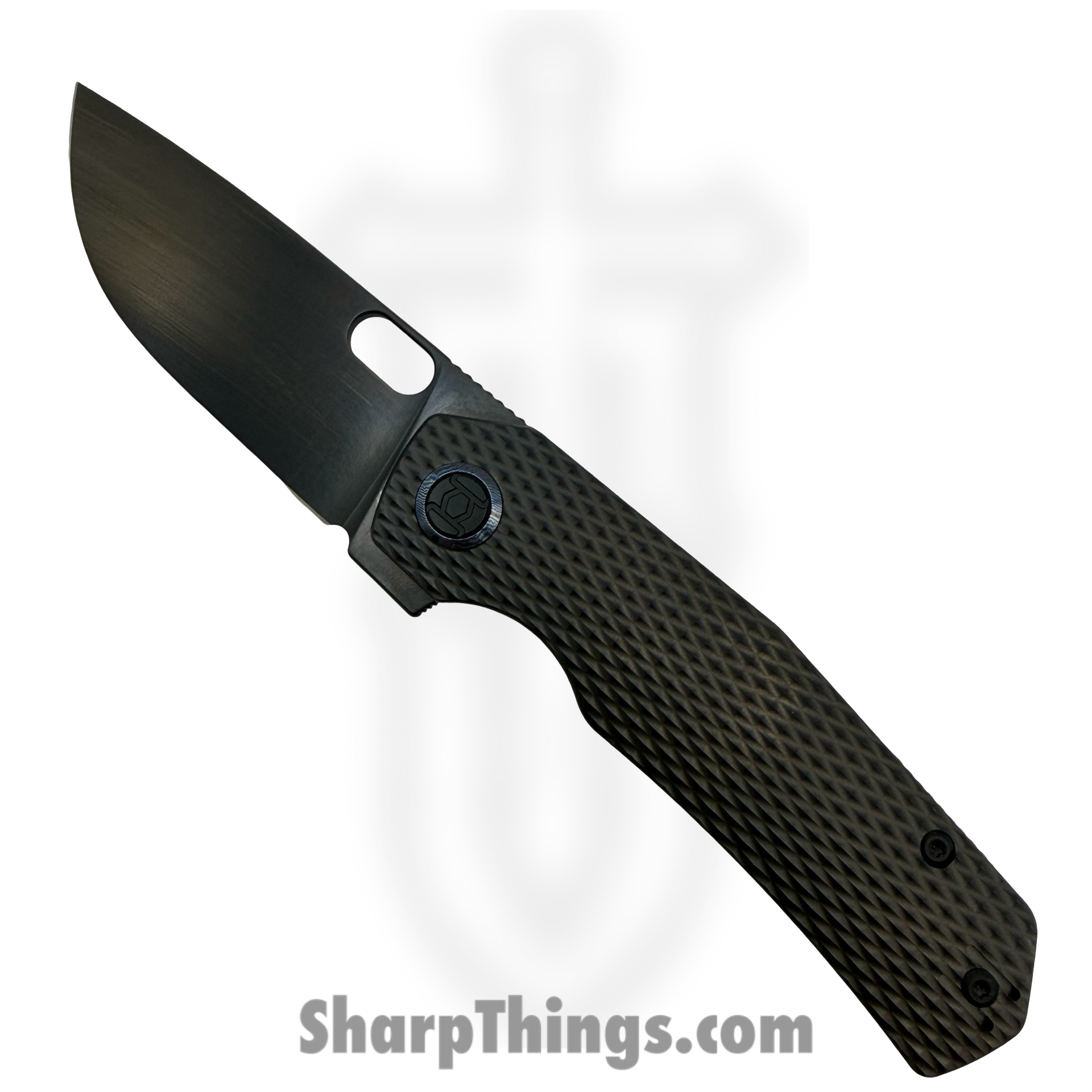 KUNKK703LT4D_1.png Kunwu - KUNK703LT4D - Tao III Framelock Blk DLC - Folding Knife - Vanax DLC Drop Point - Titanium - Black - Image 1