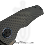Kunwu - KUNK703LT4D - Tao III Framelock Blk DLC - Folding Knife - Vanax DLC Drop Point - Titanium - Black - Image 3