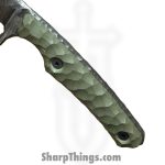 Lex Rex - LRBSA002 - EDC Kestrel - Fixed Blade Knife - 80CRV2 Coated DE Spear Point - G10 - OD Green - Image 5