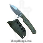 Lex Rex - LRBSA002 - EDC Kestrel - Fixed Blade Knife - 80CRV2 Coated DE Spear Point - G10 - OD Green - Image 7
