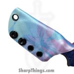 Lex Rex - LRBSA003 - Wraith - Fixed Blade Knife - 80CRV2 Coated Drop Point - Burl Wood, Truestone - Black, Blue, Brown - Image 12