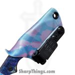Lex Rex - LRBSA003 - Wraith - Fixed Blade Knife - 80CRV2 Coated Drop Point - Burl Wood, Truestone - Black, Blue, Brown - Image 13