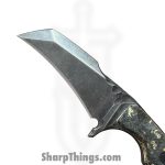 Lex Rex - LRBSA004 - Apparition - Fixed Blade Knife - 80CRV2 Coated Multi Grind Claw - Burl Wood, Truestone, Curly Maple - Black, Blue, Brown - Image 4