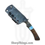 Lex Rex - LRBSA004 - Apparition - Fixed Blade Knife - 80CRV2 Coated Multi Grind Claw - Burl Wood, Truestone, Curly Maple - Black, Blue, Brown - Image 9