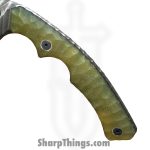 Lex Rex - LRBSA006 - Wraith - Fixed Blade Knife - 80CRV2 Coated Multi Grind Tanto - G10 - Gold - Image 5