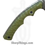 Lex Rex - LRBSA006 - Wraith - Fixed Blade Knife - 80CRV2 Coated Multi Grind Tanto - G10 - Gold - Image 6