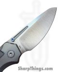 N.U.M.B. Knifeworks - NKW-N7Artic - N7 The Cantilever - Folding Knife - S90V Satin Sheepsfoot - Carbon Fiber - Artic - Image 4