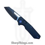 N.U.M.B. Knifeworks - NKW-N1PVD - N1 The Cornerstone - Folding Knife - S90V DLC Sheepsfoot - Titanium - Black