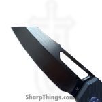 N.U.M.B. Knifeworks - NKW-N1PVD - N1 The Cornerstone - Folding Knife - S90V DLC Sheepsfoot - Titanium - Black - Image 4