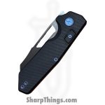 N.U.M.B. Knifeworks - NKW-N1PVD - N1 The Cornerstone - Folding Knife - S90V DLC Sheepsfoot - Titanium - Black - Image 8