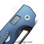 N.U.M.B. Knifeworks - NKW-N1Blue - N1 The Cornerstone - Folding Knife - S90V Satin Sheepsfoot - Titanium - Blue - Image 6