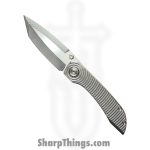 Simeon - SCKKROMaRM - Krow Radial Milled - Folding Knife - CPM MagnaCut Satin Tanto - Titanium - Natural